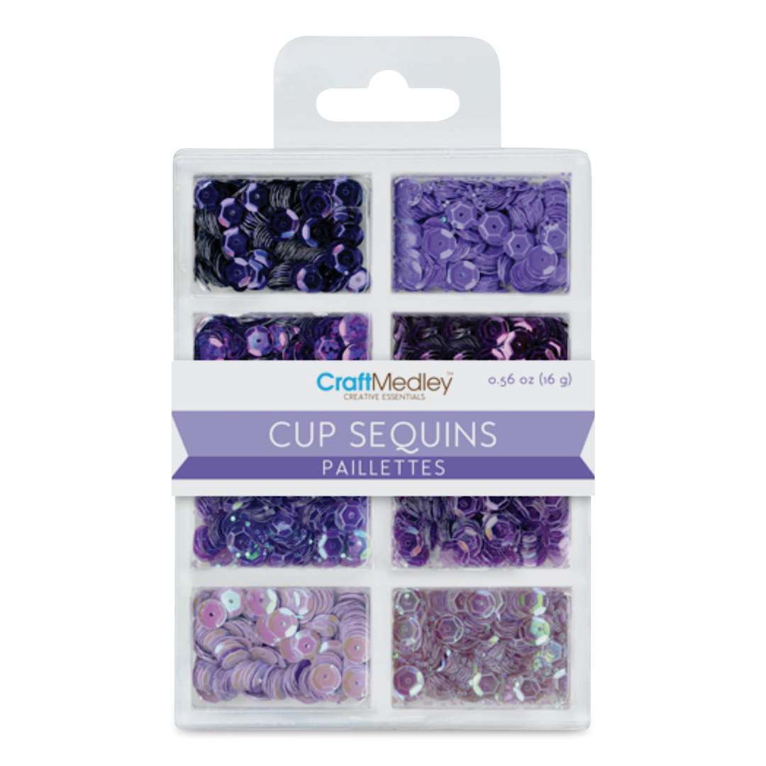 Open in modal - Craft Medley Sequins - Viola Set, .56 oz (Front of package)