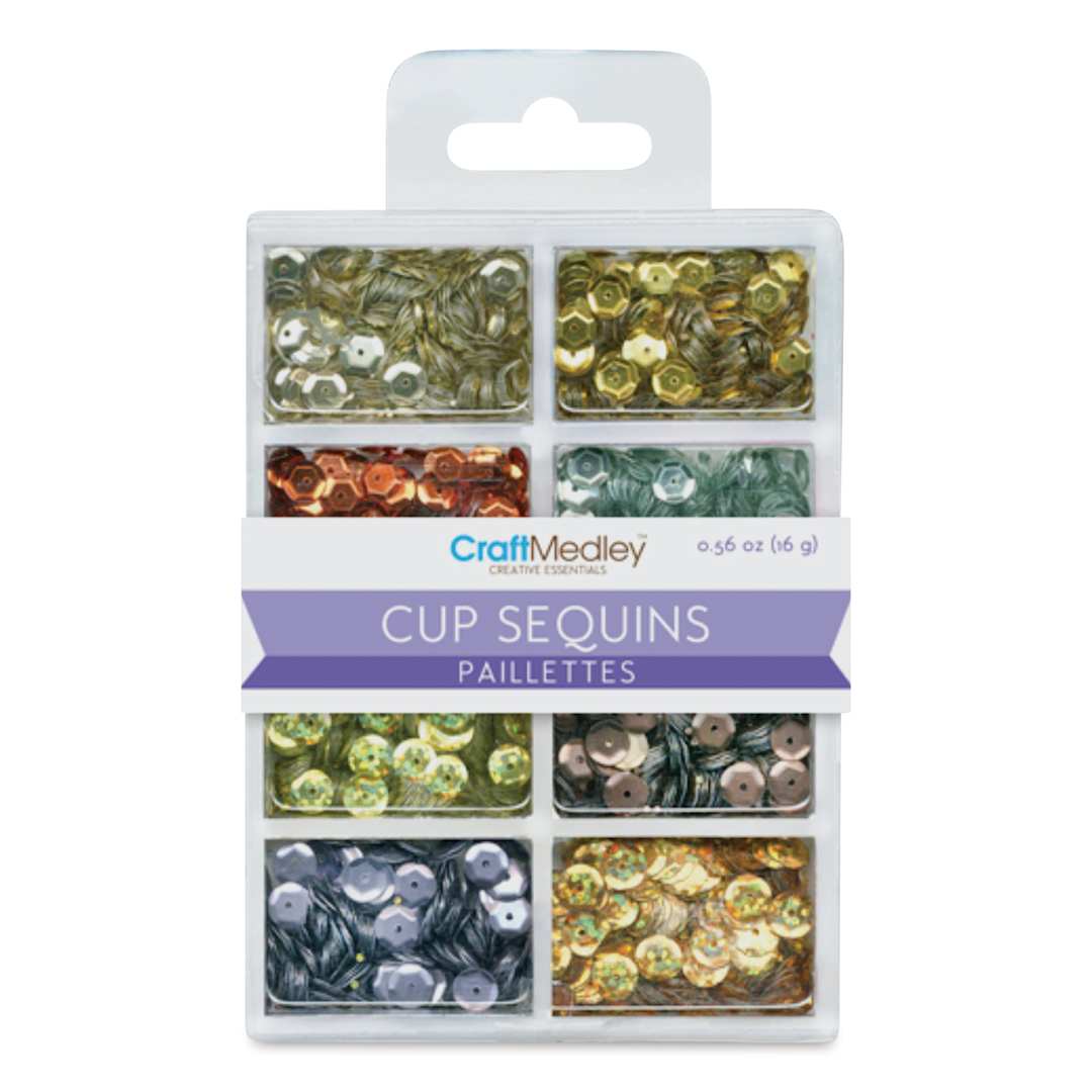 Open in modal - Craft Medley Sequins - Metallics Set, .56 oz (Front of package)