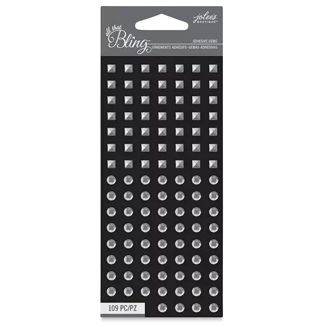 Open in modal - Jolee's Boutique All That Bling Mini Adhesive Studs - Silver