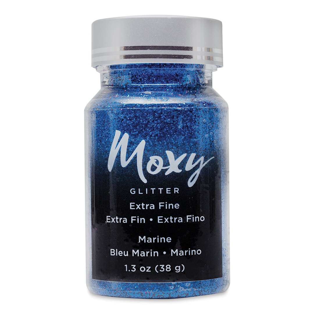 Open in modal - American Crafts Moxy Glitter - Marine, Extra Fine, 1.3 oz, Bottle