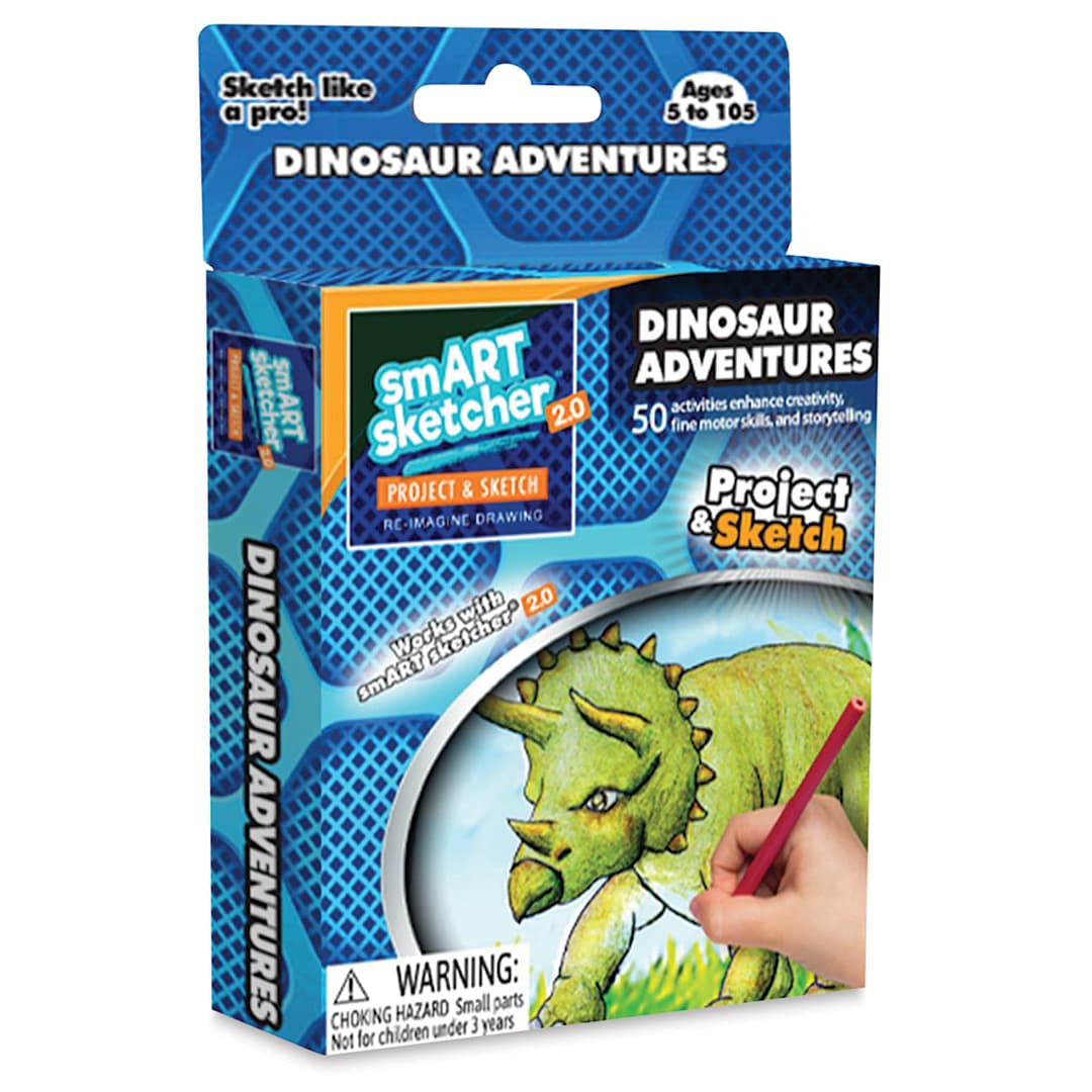 Open in modal - Flycatcher smART Sketcher 2.0 Creativity Pack - Front of package of Dinosaur Adventures pack