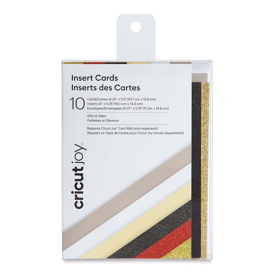 Open in modal - Cricut Joy Cards, Inserts, and Envelopes - Glitz and Glam, Package of 10 (In packaging)