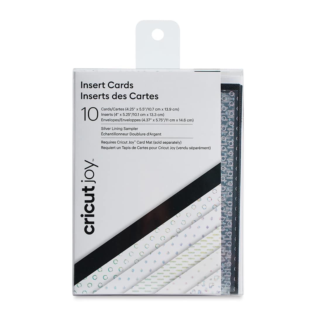 Open in modal - Cricut Joy Cards, Inserts, and Envelopes - Silver Lining, Package of 10 (In packaging)