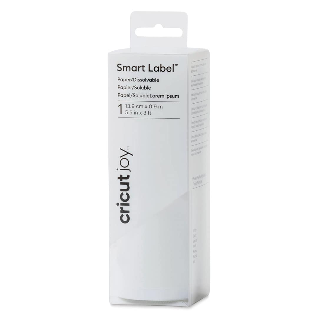 Open in modal - Cricut Joy Smart Label Dissolvable Paper, front of the packaging