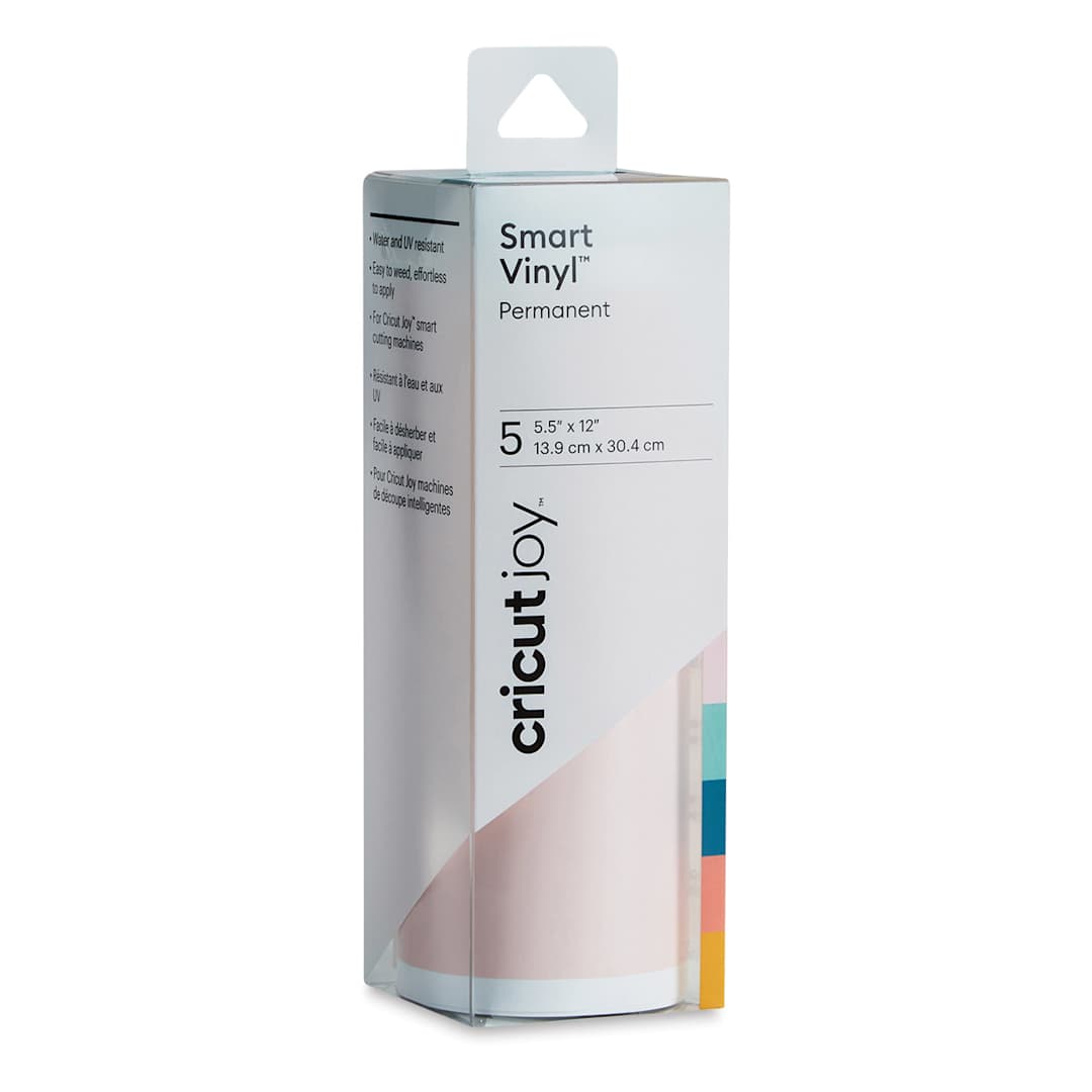 Open in modal - Cricut Joy Permanent Smart Vinyl - Beachside Sampler, 5-1/2" x 12", 5 Sheets (In packaging)