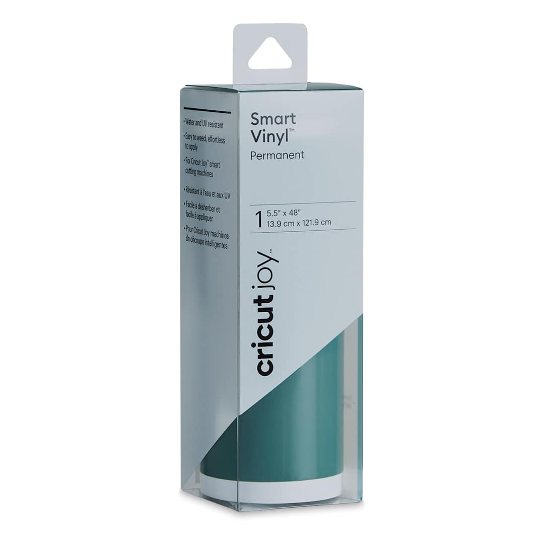 Open in modal - Cricut Joy Permanent Smart Vinyl - Forest Green, 5-1/2" x 48", Roll (In packaging)