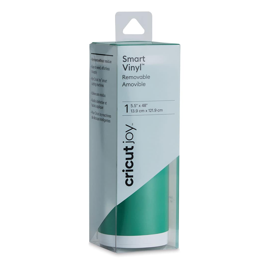 Open in modal - Cricut Joy Removable Smart Vinyl - Green, 5-1/2" x 48", Roll (In packaging)