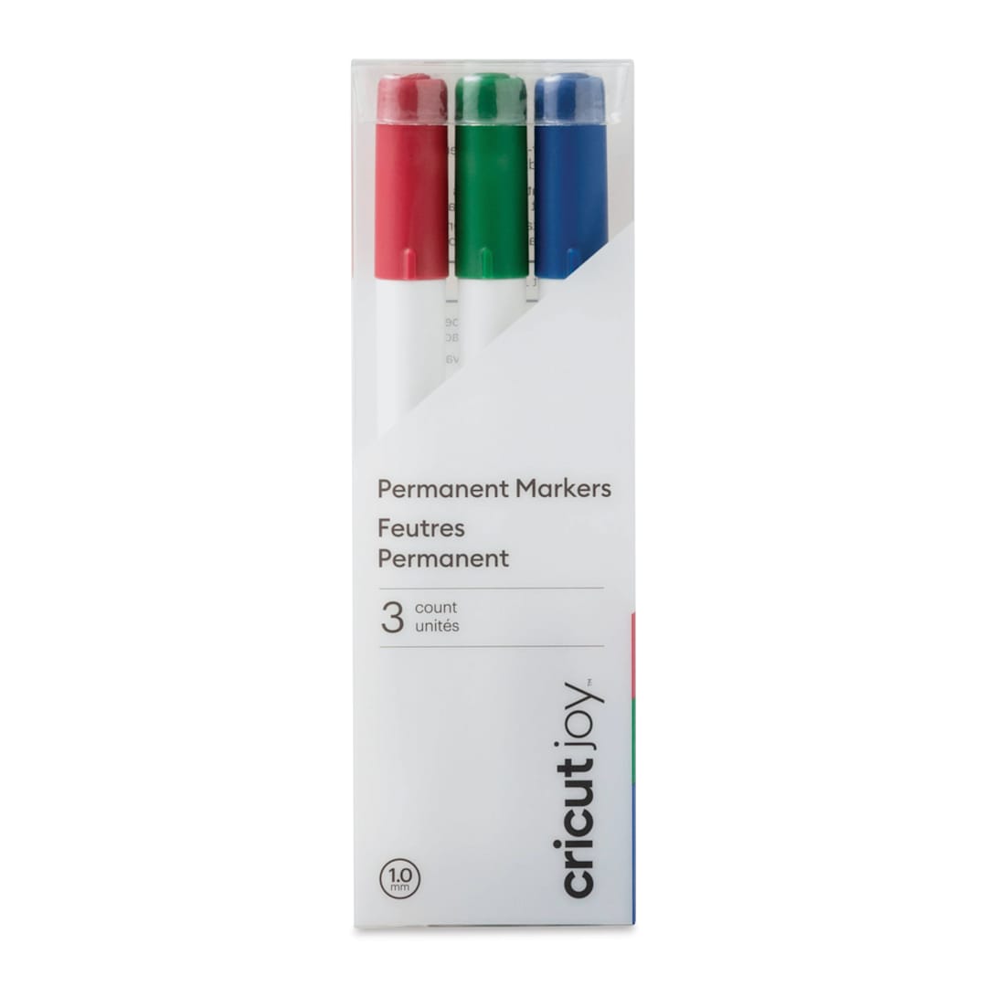 Open in modal - Cricut Joy Permanent Markers - Basics, Set of 3, front of the packaging