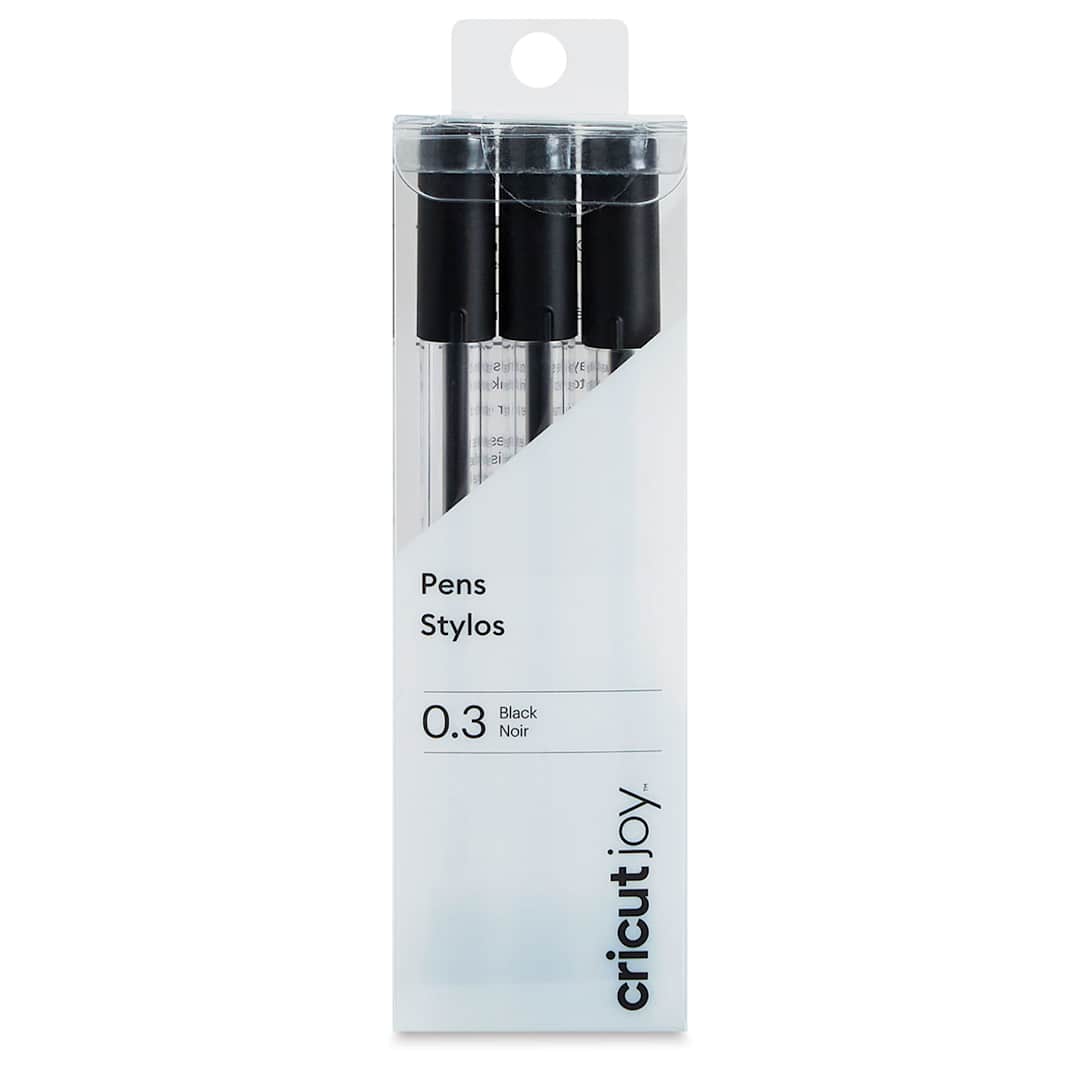 Open in modal - Cricut Joy Extra Fine Point Pens – Black, Package of 3, 0.3 mm (In packaging)