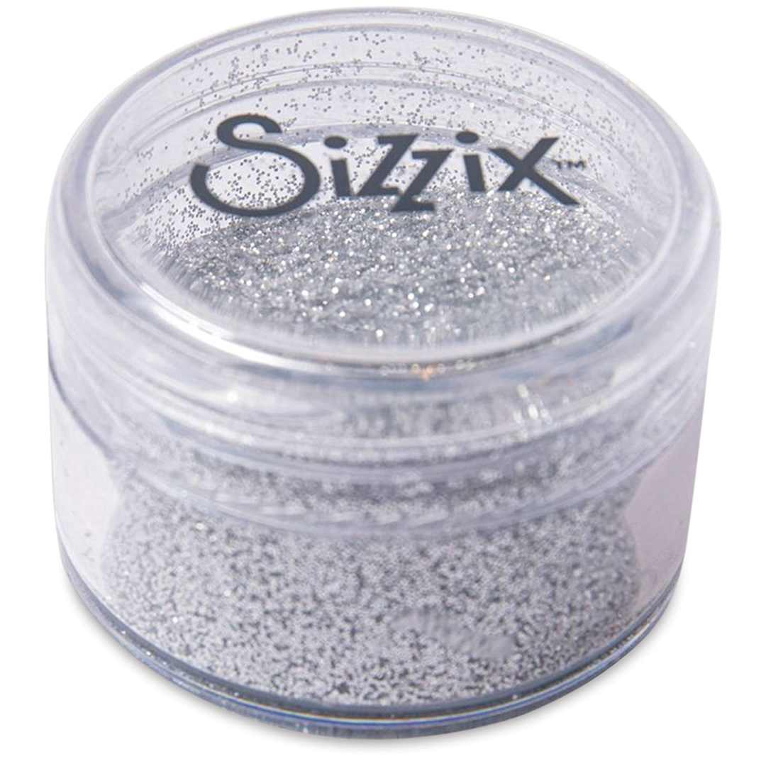 Open in modal - Sizzix Biodegradable Fine Glitter - Silver, 12 grams, Pot
