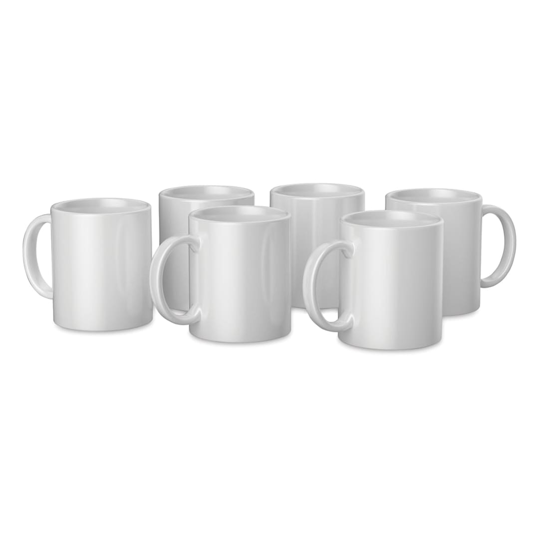 Open in modal - Cricut Mug Blanks - 12 oz, White, Package of 6 (Out of packaging)