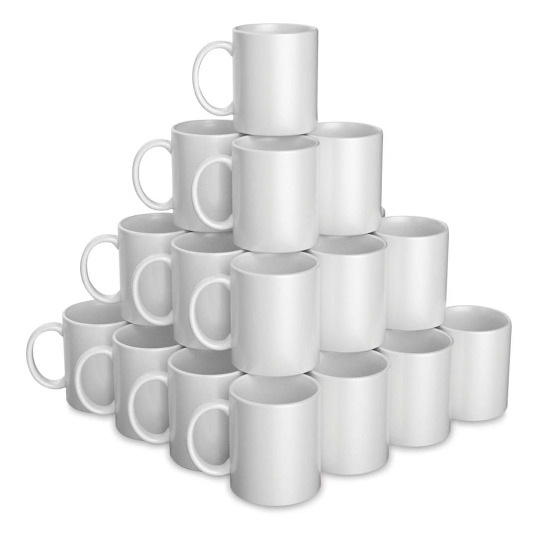 Open in modal - Cricut Mug Blanks - 12 oz, White, Package of 36 (Out of packaging)