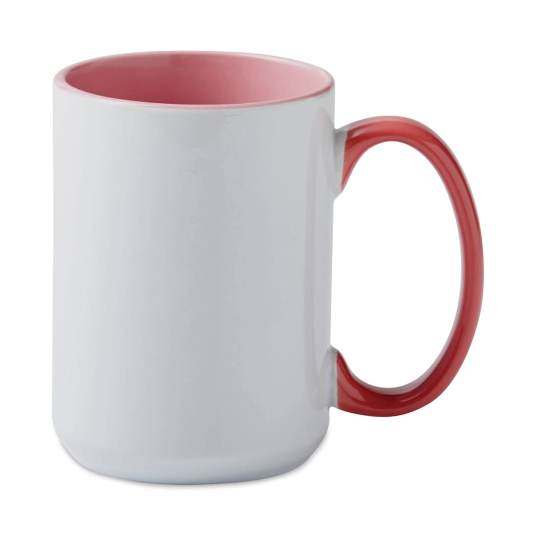Open in modal - Cricut Mug Blank - Beveled, 15 oz, Miami, front view.