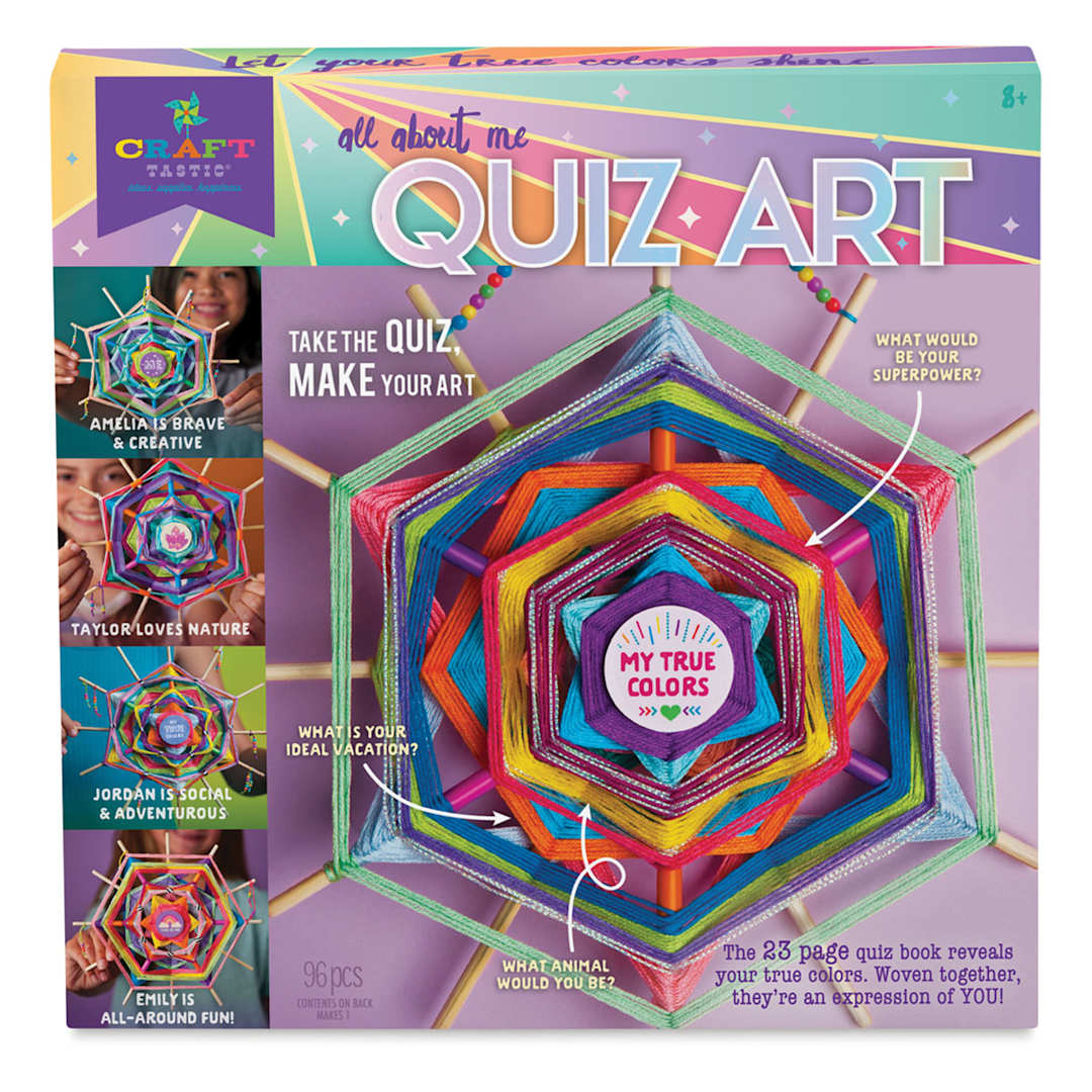 Open in modal - Craft-Tastic All About Me Quiz Art Kit (Front of packaging)