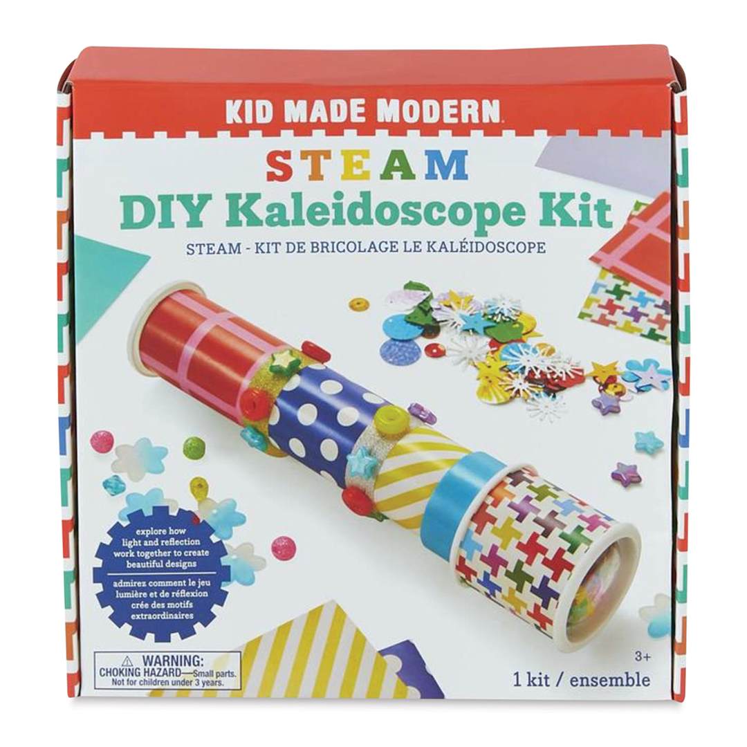Open in modal - Kid Made Modern STEAM DIY Kaleidoscope Kit (Front of packaging)
