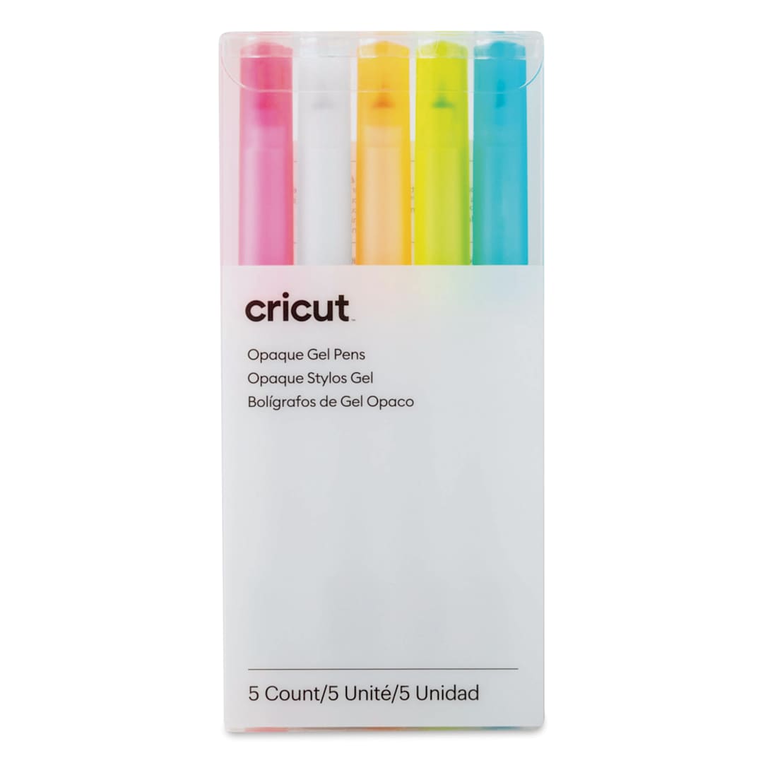 Open in modal - Cricut Gel Pen Set - Set of 5, Opaque, 1 mm (In package)