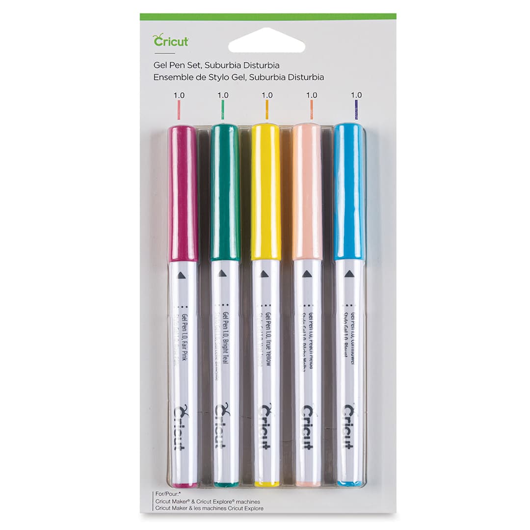 Open in modal - Cricut Gel Pen Set - Set of 5, Suburbia Disturbia (In packaging)