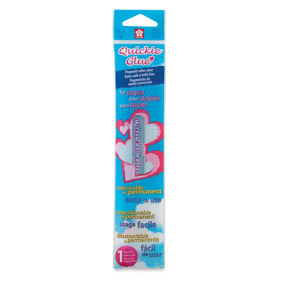 Open in modal - Sakura Quickie Glue Pen - Front of blister package of single Glue Pen
