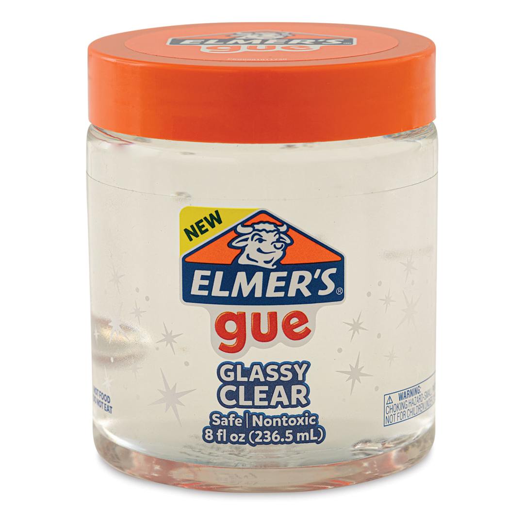 Open in modal - Elmer's Gue Premade Slime - Glassy Clear Unscented Slime, 8 oz