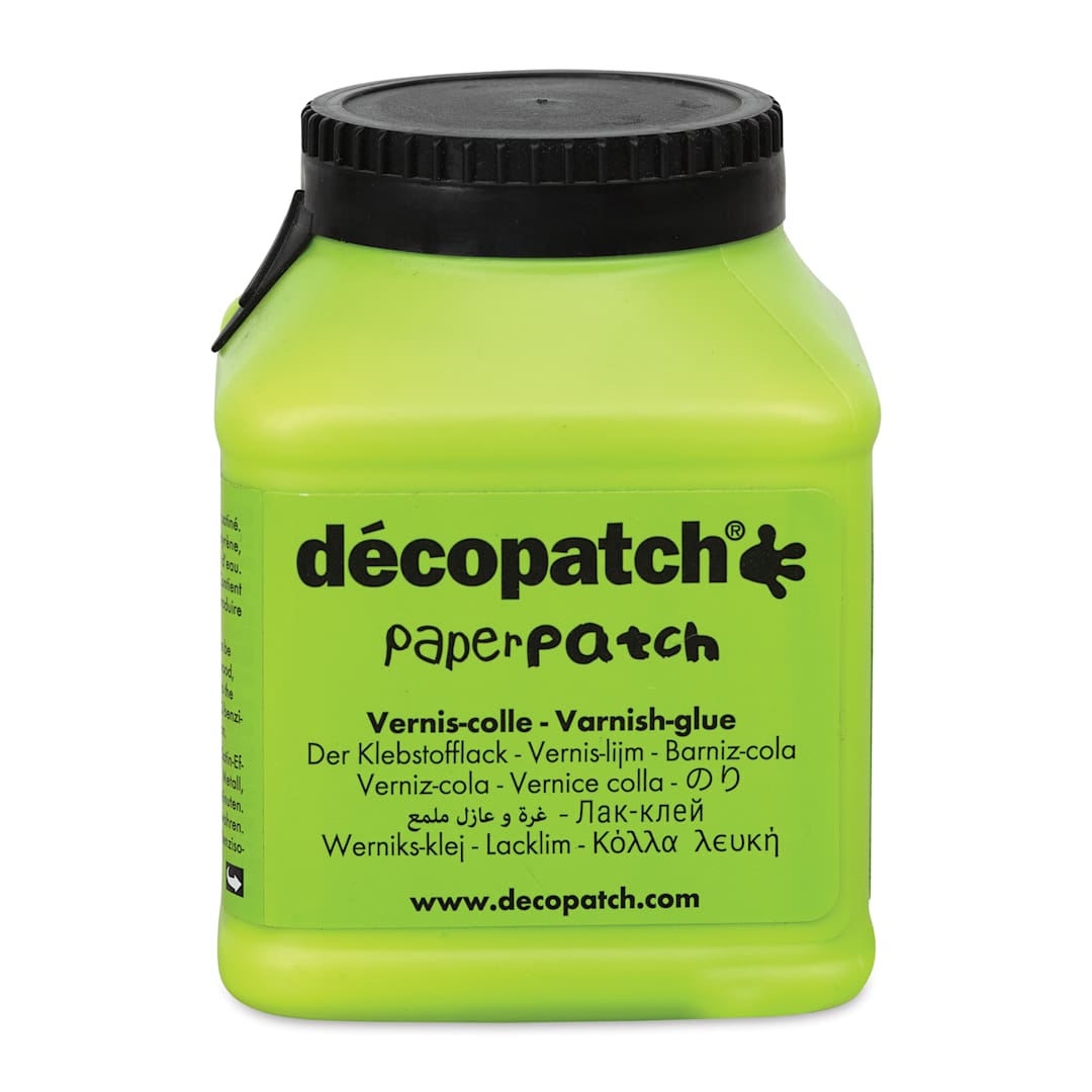 Open in modal - DecoPatch Paperpatch Varnish Glue - 180 ml (Front of jar)