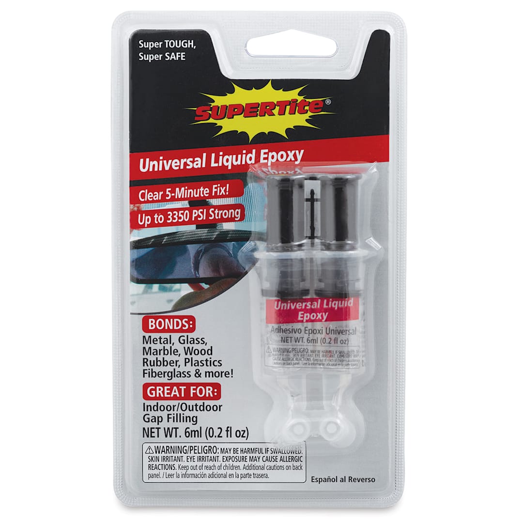 Open in modal - Supertite Universal Liquid Epoxy, 0.2 oz Syringe, Front Of Package