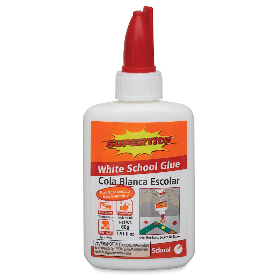 Open in modal - Supertite White School Glue, 1.91 oz, Front 