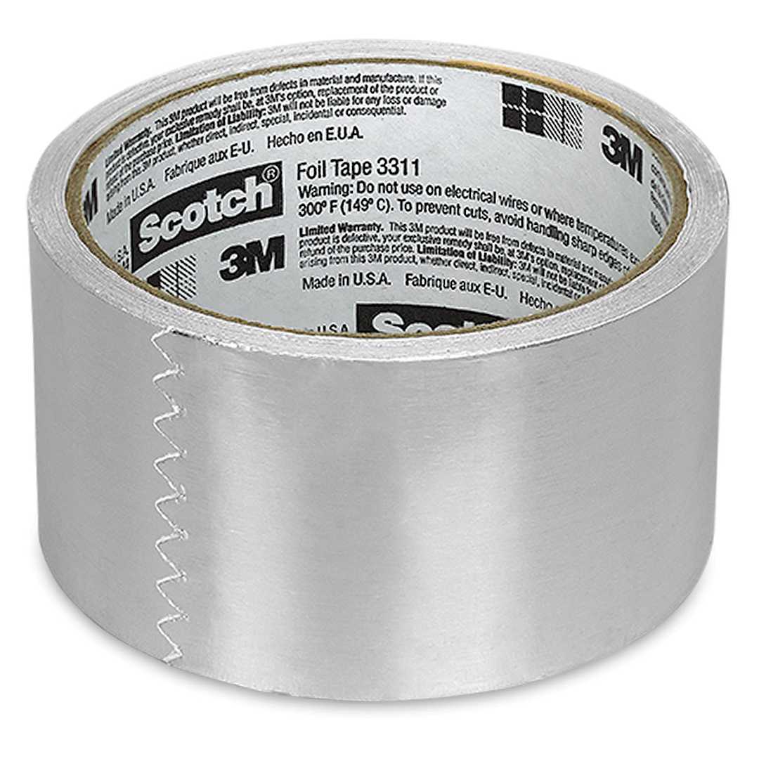 Open in modal - Scotch Foil Tape - 2" x 10 yd, Roll, On Side