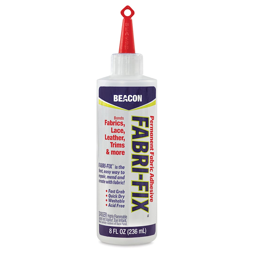 Open in modal - Beacon Fabri-Fix Permanent Adhesive - 8 oz, front of the bottle