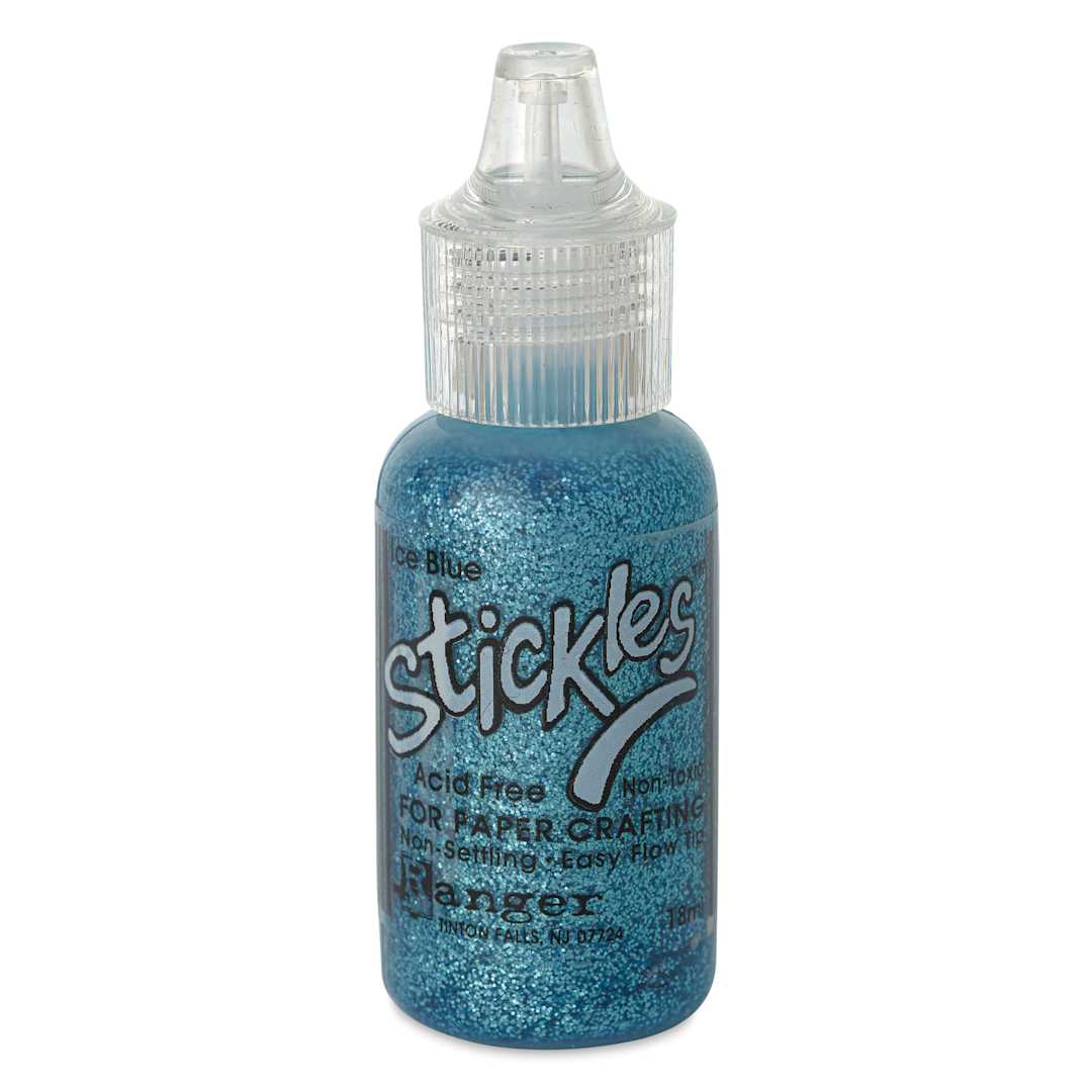 Open in modal - Ranger Stickles Glitter Glue - Ice Blue, 1/2 oz - front