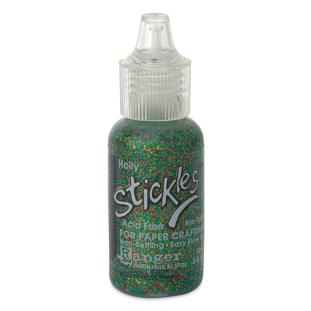 Open in modal - Ranger Stickles Glitter Glue - Holly, 1/2 oz - front
