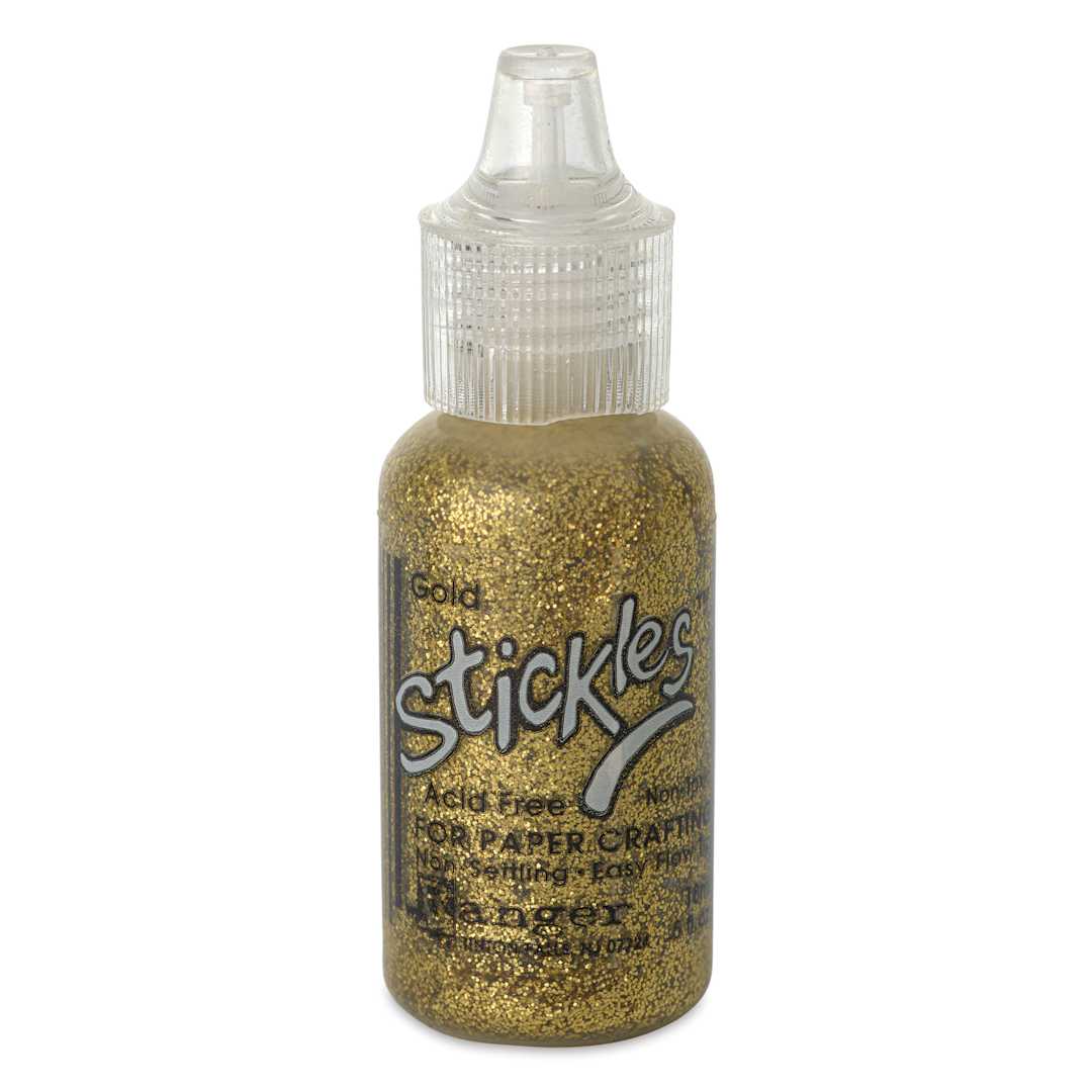 Open in modal - Ranger Stickles Glitter Glue - Gold, 1/2 oz - front