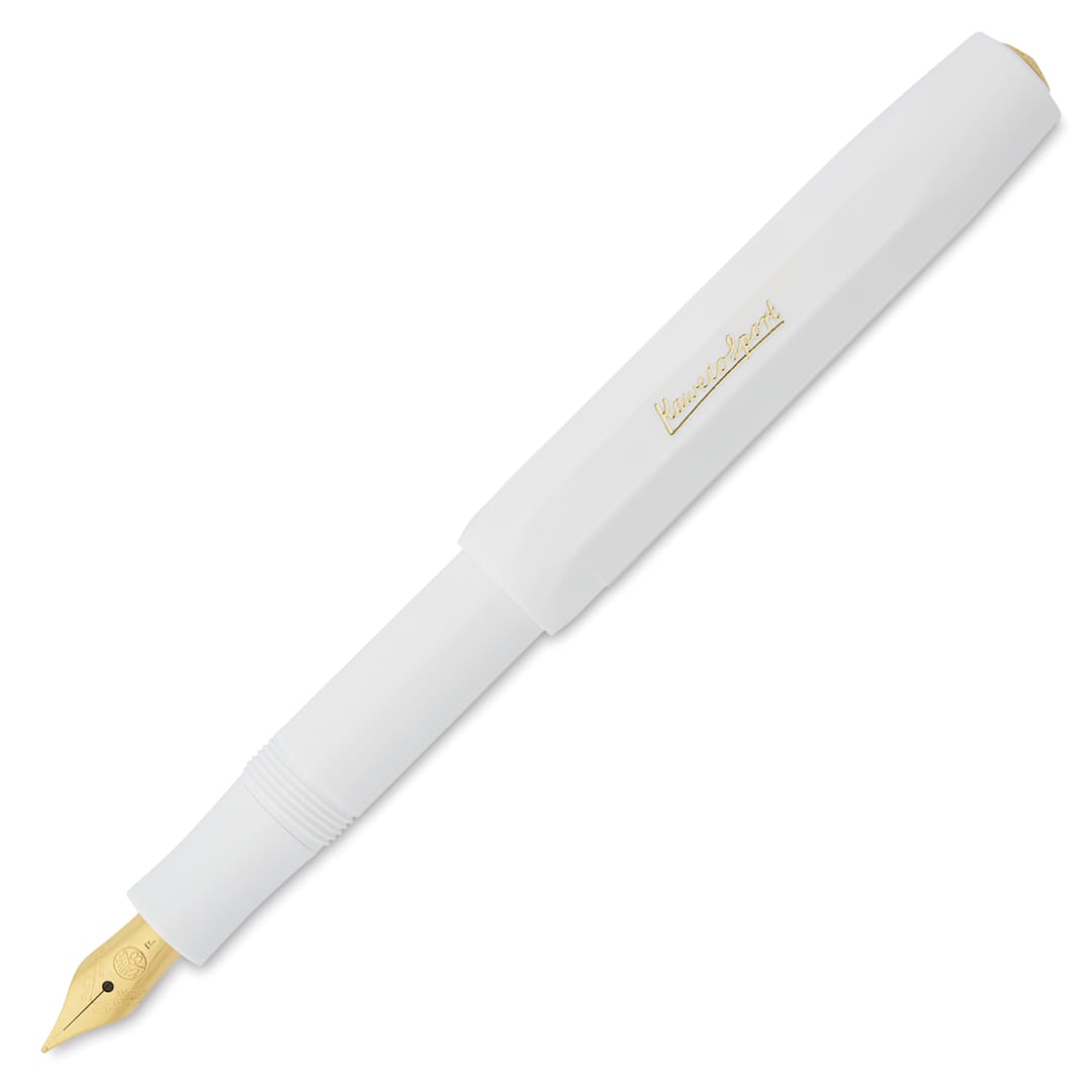 Open in modal - Kaweco Classic Sport Fountain Pen - White, Fine