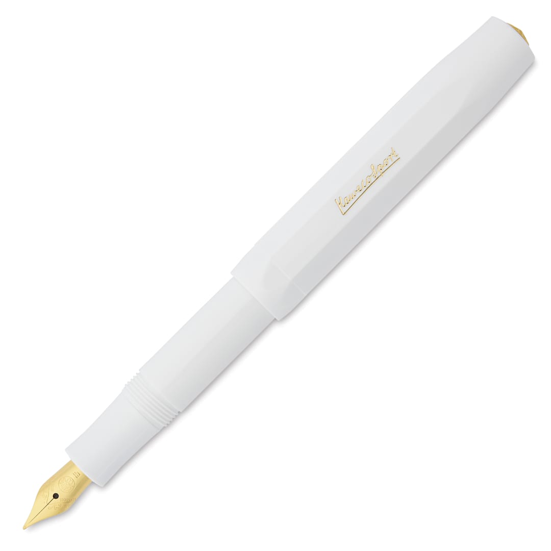 Open in modal - Kaweco Classic Sport Fountain Pen - White, Extra-Fine