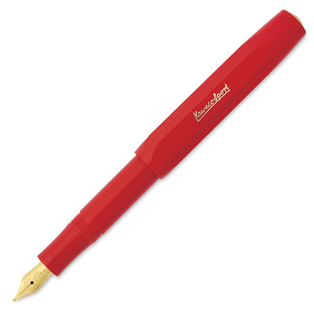 Open in modal - Kaweco Classic Sport Fountain Pen - Red, Broad
