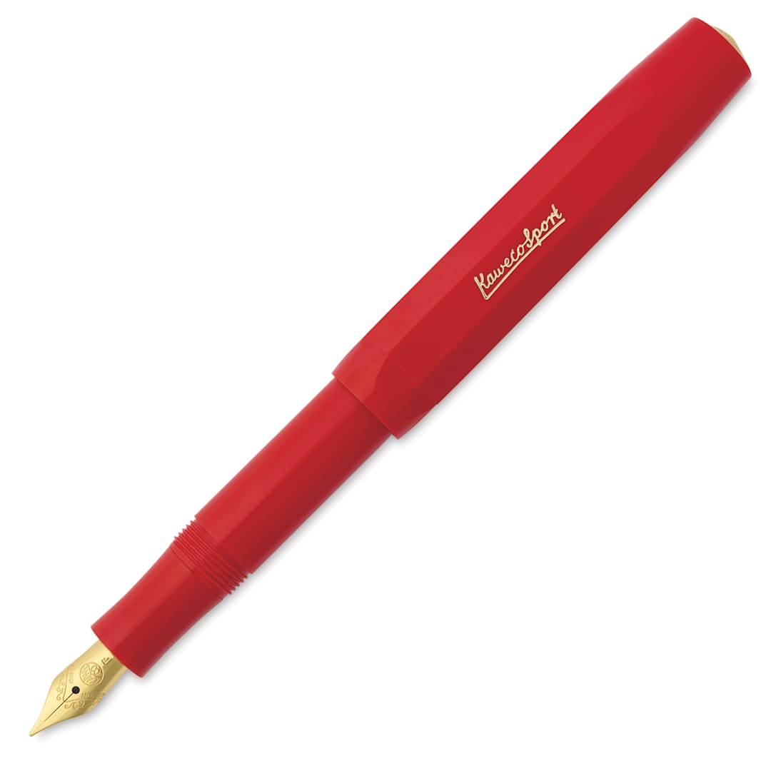 Open in modal - Kaweco Classic Sport Fountain Pen - Red, Fine