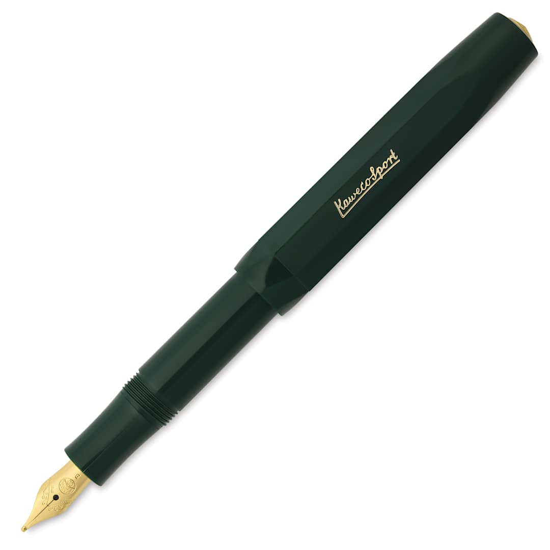 Open in modal - Kaweco Classic Sport Fountain Pen - Green, Broad