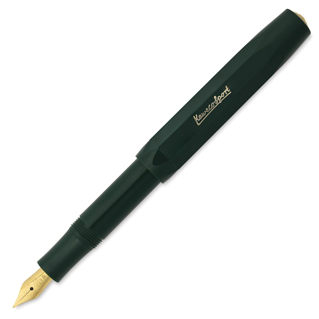 Open in modal - Kaweco Classic Sport Fountain Pen - Green, Extra-Fine