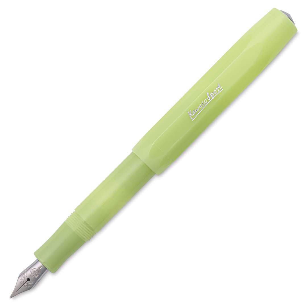 Open in modal - Kaweco Frosted Sport Fountain Pen - Fine Lime, Fine