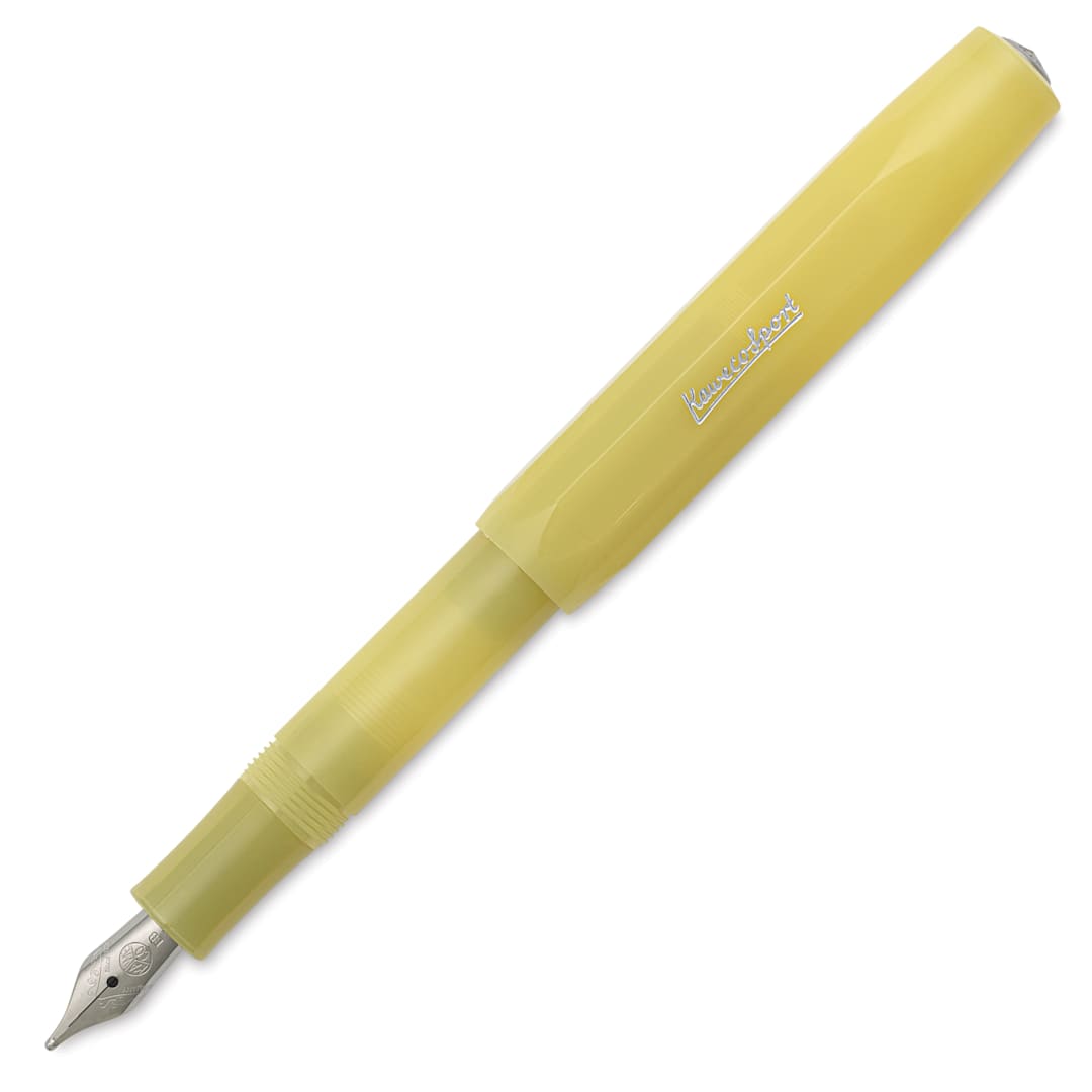 Open in modal - Kaweco Frosted Sport Fountain Pen - Sweet Banana, Extra-Broad