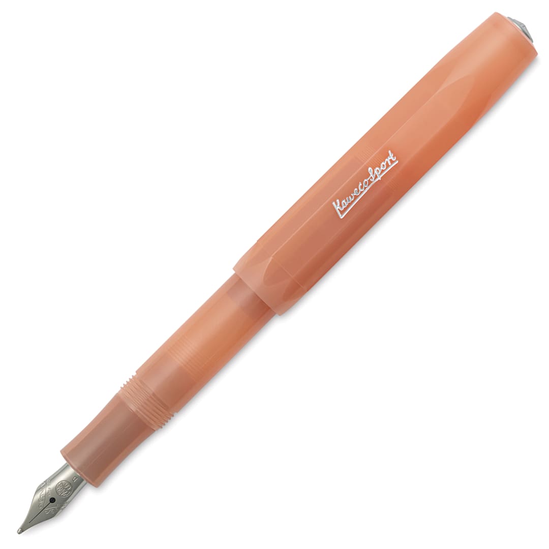 Open in modal - Kaweco Frosted Sport Fountain Pen - Soft Mandarin, Broad