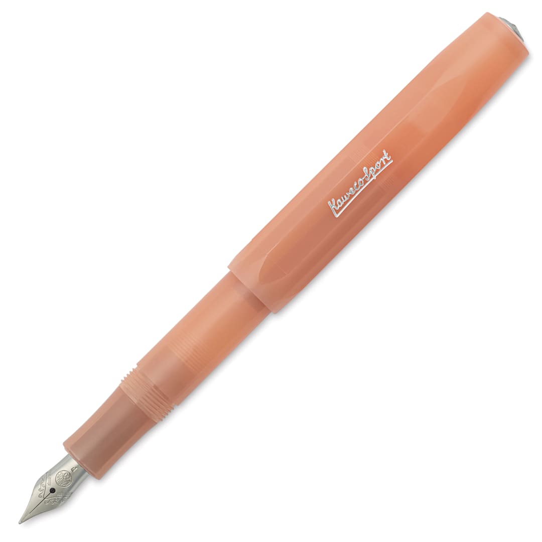 Open in modal - Kaweco Frosted Sport Fountain Pen - Soft Mandarin, Fine