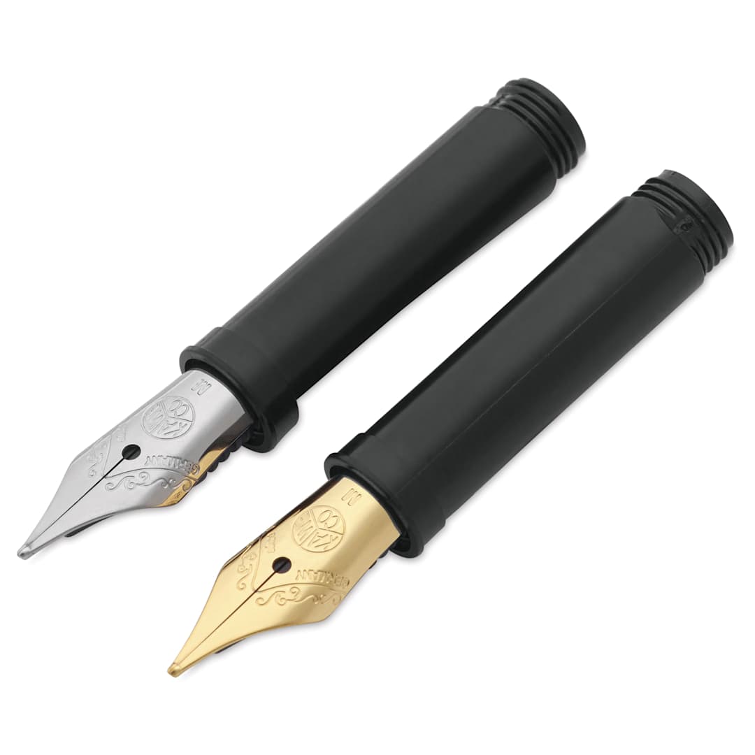 Open in modal - Kaweco 060 Fountain Pen Nibs, Gold and Silver Medium nibs