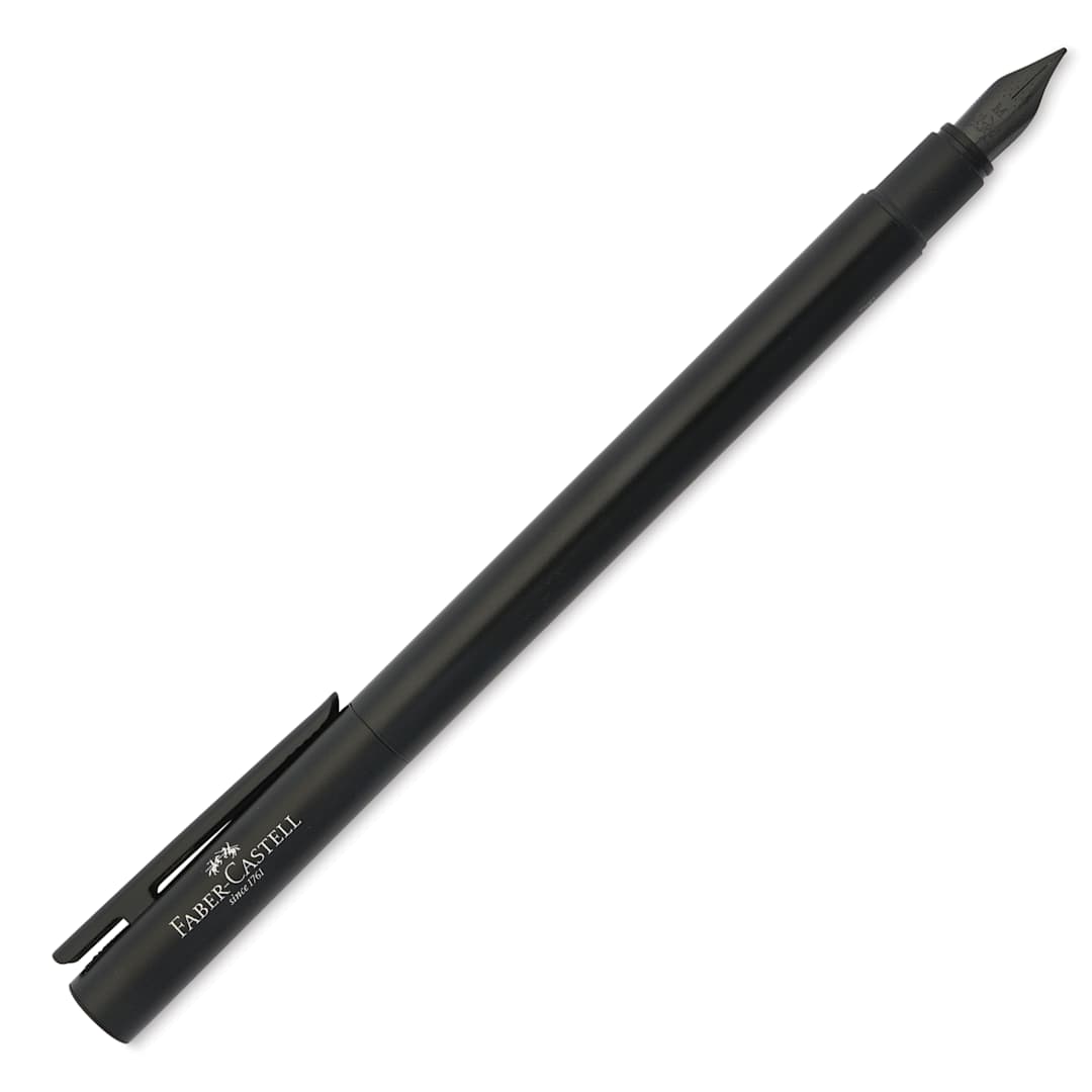 Open in modal - Faber-Castell Neo Slim Fountain Pen - Black Matte, Medium Tip