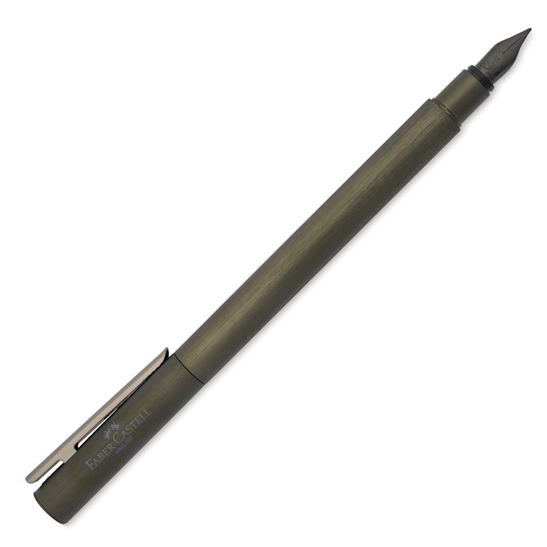 Open in modal - Faber-Castell Neo Slim Fountain Pen - Gunmetal, Medium Tip