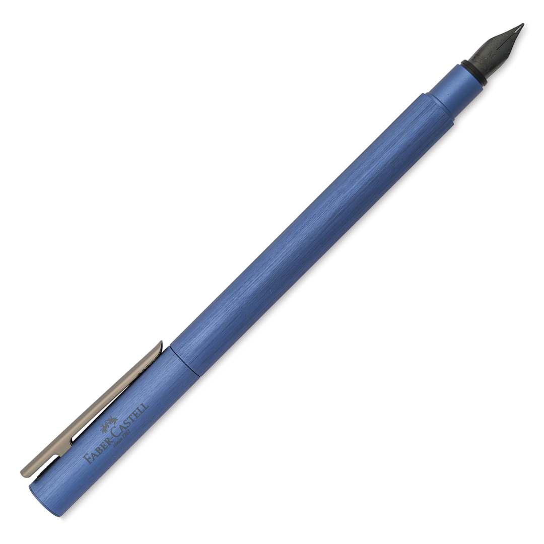 Open in modal - Faber-Castell Neo Slim Fountain Pen - Dark Blue, Fine Tip (image shows a different size nib)