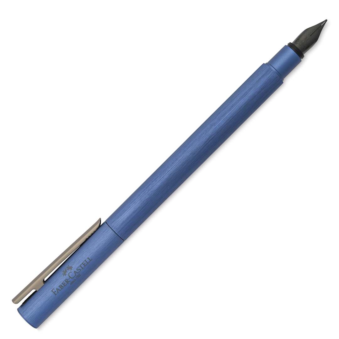 Open in modal - Faber-Castell Neo Slim Fountain Pen - Dark Blue, Medium Tip
