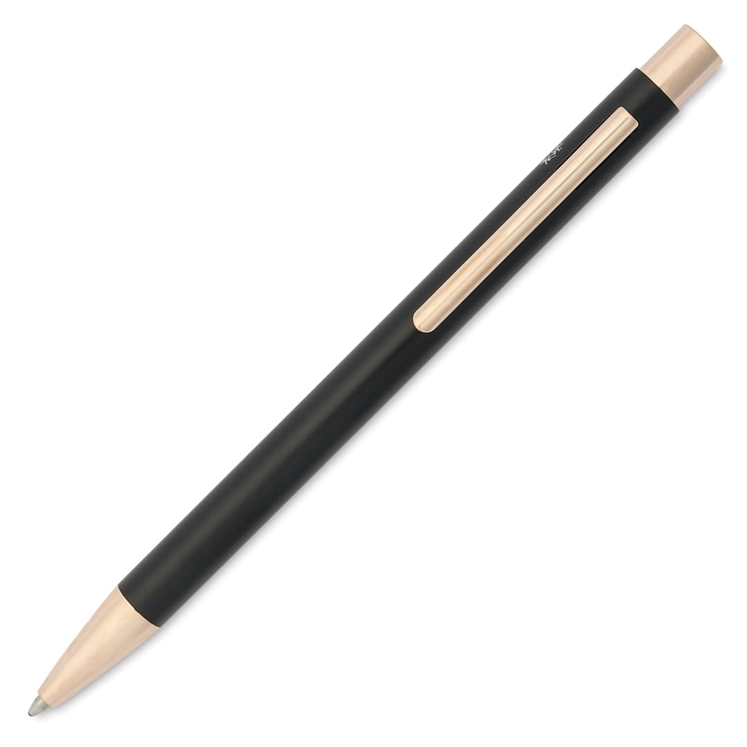 Open in modal - Faber-Castell Neo Slim Ballpoint Pen - Black Matte and Rose Gold