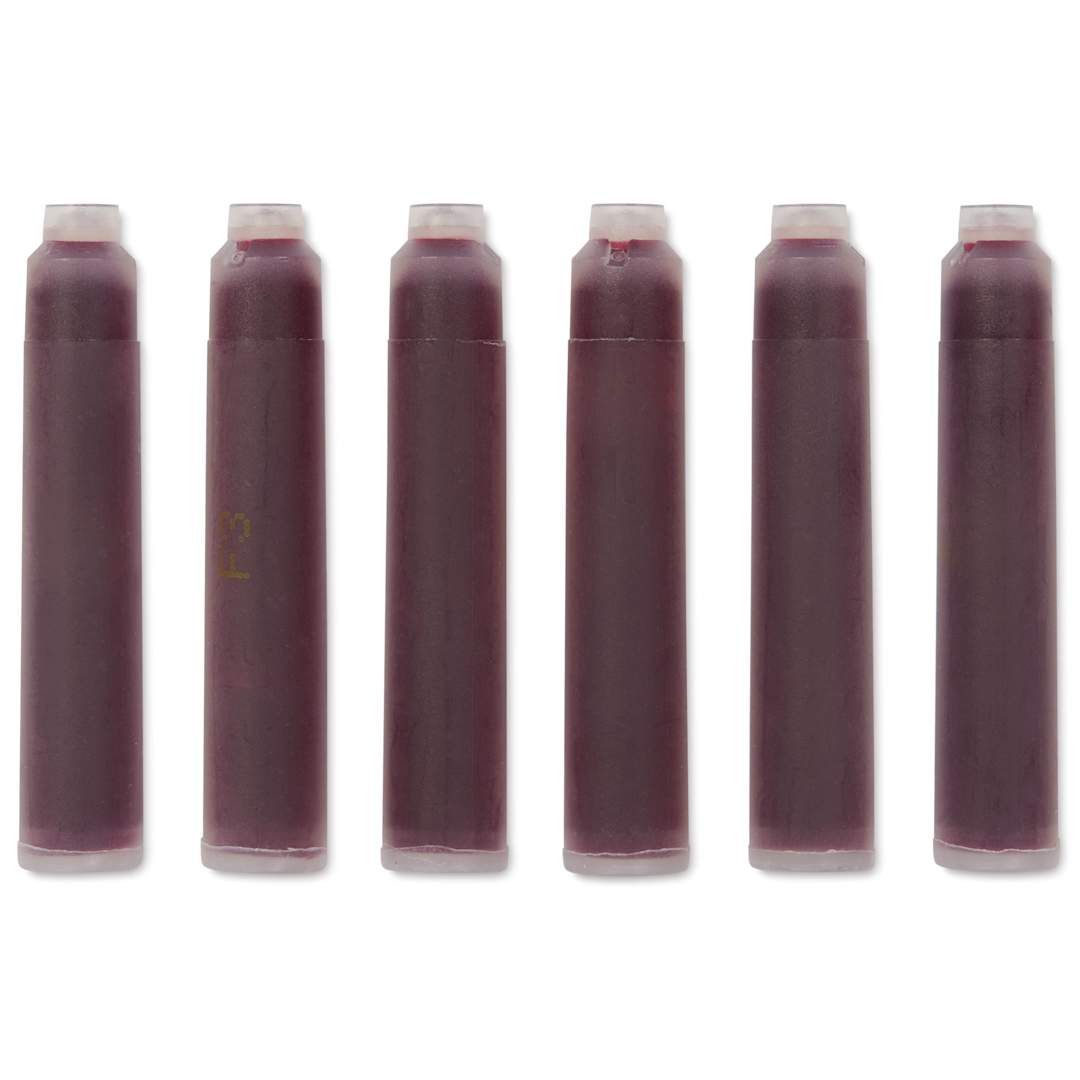 Open in modal - Graf von Faber-Castell Fountain Pen Cartridges - India Red, Pkg of 6