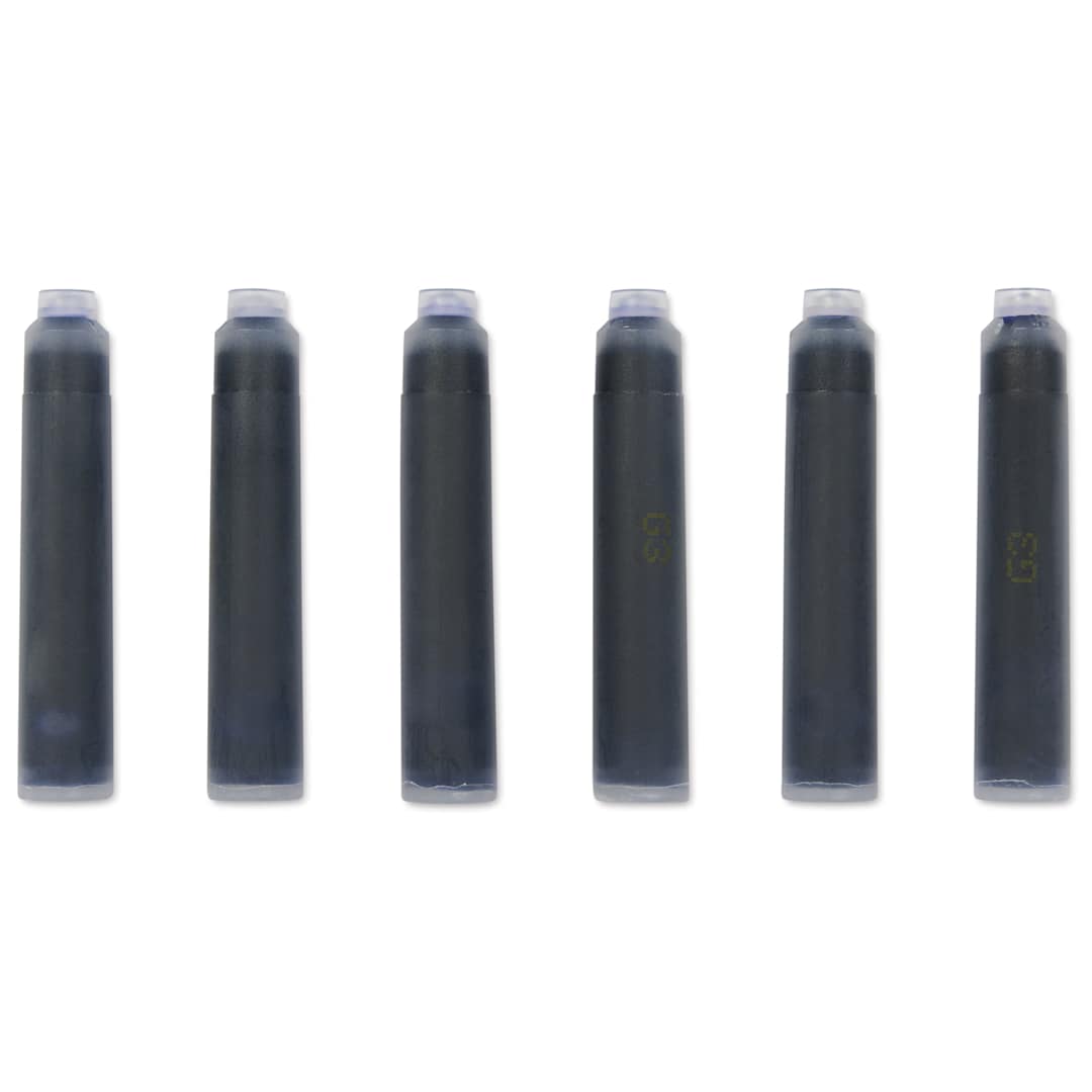 Open in modal - Graf von Faber-Castell Fountain Pen Cartridges - Lapis Lazuli, Pkg of 6