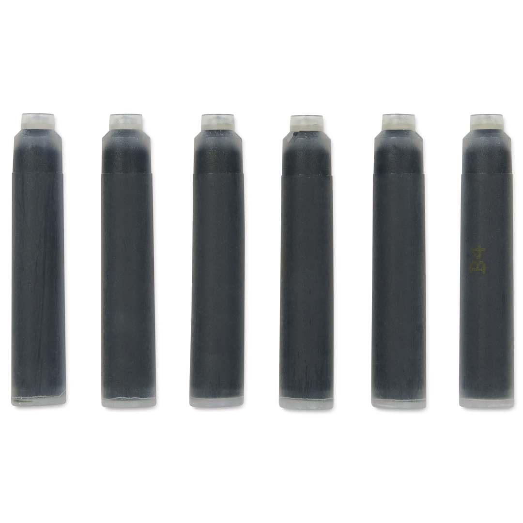 Open in modal - Graf von Faber-Castell Fountain Pen Cartridges - Olive Green, Pkg of 6